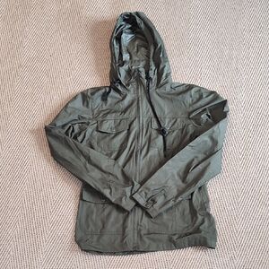 Mountain Hardwear Women's Army Green Hooded Windbreaker XS